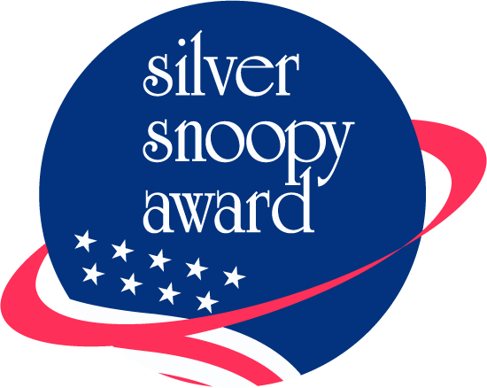 silver snoopy badge